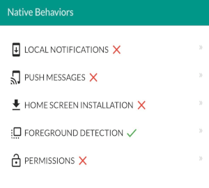 Mobile website vs mobile app: IOS Chrome native behaviors