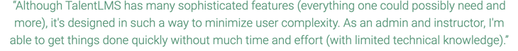 TalentLMS. Good UI/UX design